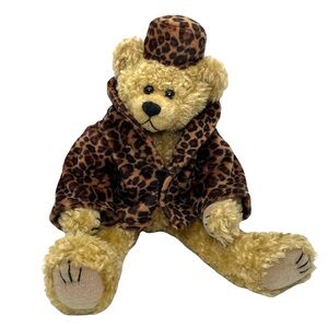Isabella Leopard Print Jacket and Hat 13” Bear Ty 1993